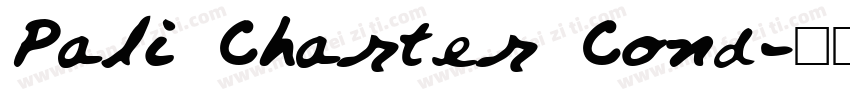 Pali Charter Cond字体转换